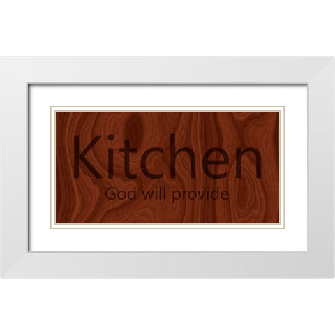 Kitchen White Modern Wood Framed Art Print with Double Matting by Phillip, Jamie
