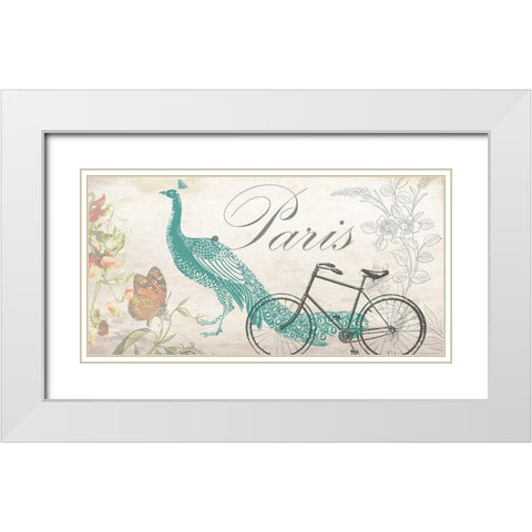 Romantic Paris 2 White Modern Wood Framed Art Print with Double Matting by Phillip, Jamie