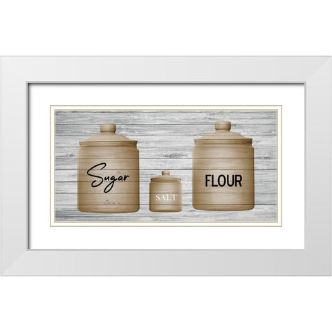 Pantry White Modern Wood Framed Art Print with Double Matting by Phillip, Jamie