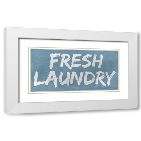 Laundry White Modern Wood Framed Art Print with Double Matting by Phillip, Jamie