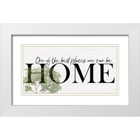 Home White Modern Wood Framed Art Print with Double Matting by Phillip, Jamie