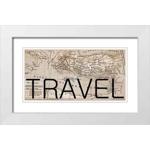 Travel White Modern Wood Framed Art Print with Double Matting by Phillip, Jamie