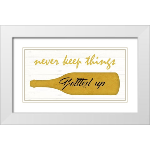 Bottled 2 White Modern Wood Framed Art Print with Double Matting by Phillip, Jamie