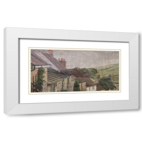 Farmhouse White Modern Wood Framed Art Print with Double Matting by Phillip, Jamie