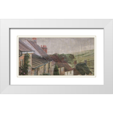 Farmhouse White Modern Wood Framed Art Print with Double Matting by Phillip, Jamie