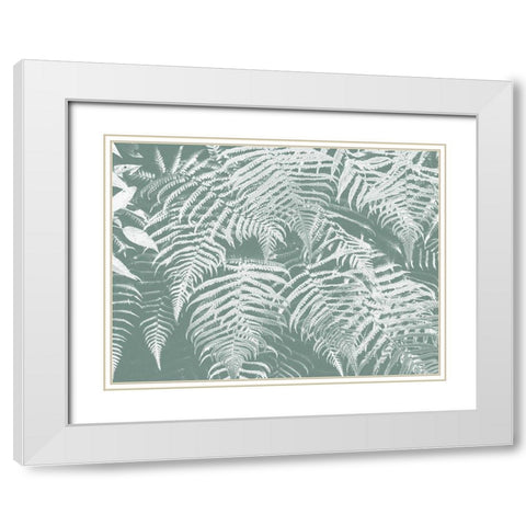 Fern Times White Modern Wood Framed Art Print with Double Matting by Phillip, Jamie