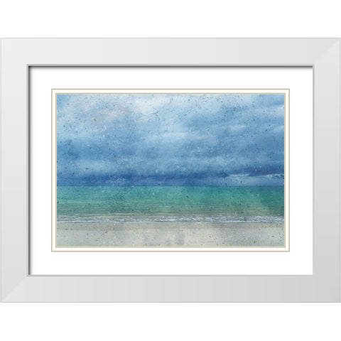 Gaze Into The Pacific White Modern Wood Framed Art Print with Double Matting by Phillip, Jamie