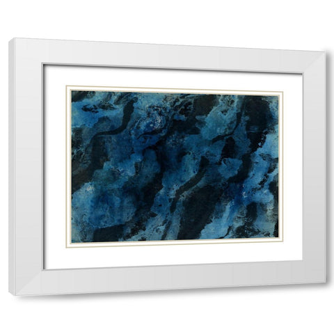 Abstract Unmuted White Modern Wood Framed Art Print with Double Matting by Phillip, Jamie