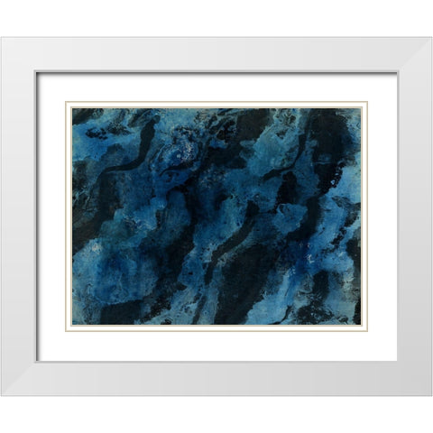Abstract Unmuted White Modern Wood Framed Art Print with Double Matting by Phillip, Jamie