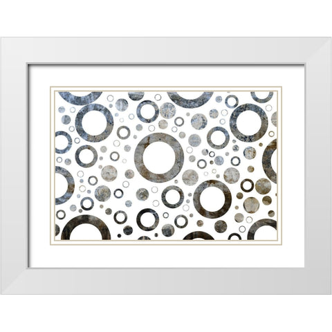 Circular Momentum White Modern Wood Framed Art Print with Double Matting by Phillip, Jamie