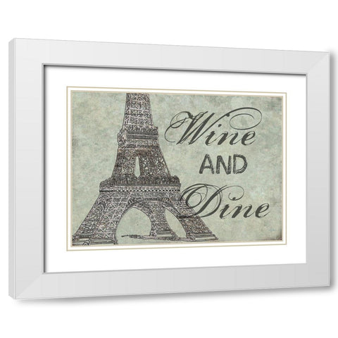 French Kitchen 1 White Modern Wood Framed Art Print with Double Matting by Phillip, Jamie