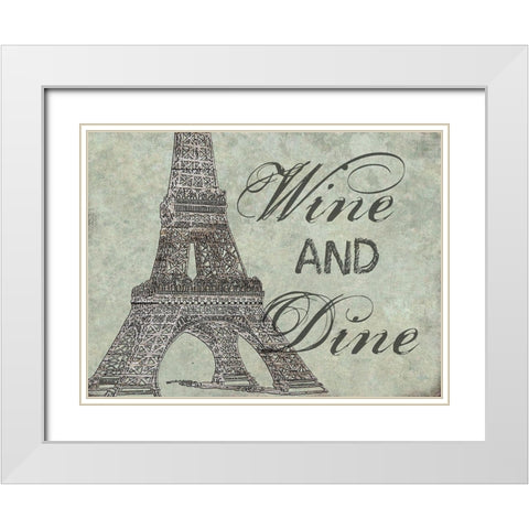 French Kitchen 1 White Modern Wood Framed Art Print with Double Matting by Phillip, Jamie