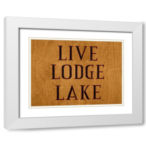 Lodge 2 White Modern Wood Framed Art Print with Double Matting by Phillip, Jamie
