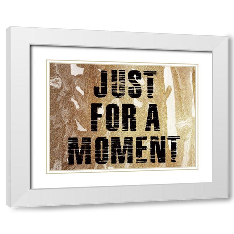 Golden Moment White Modern Wood Framed Art Print with Double Matting by Phillip, Jamie