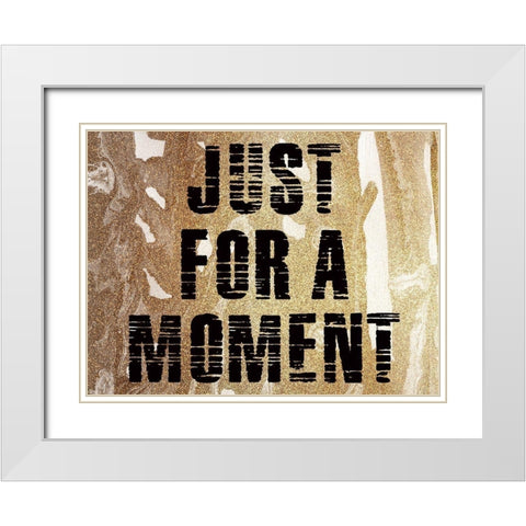 Golden Moment White Modern Wood Framed Art Print with Double Matting by Phillip, Jamie
