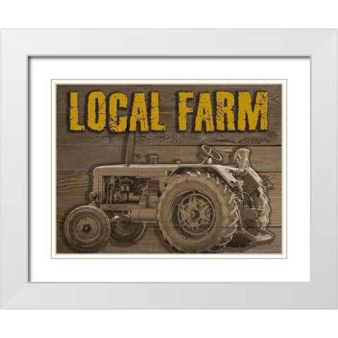 Local Farm White Modern Wood Framed Art Print with Double Matting by Phillip, Jamie