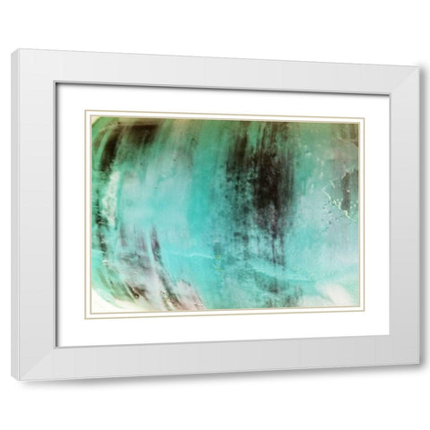 Cream Of Aqua White Modern Wood Framed Art Print with Double Matting by Phillip, Jamie