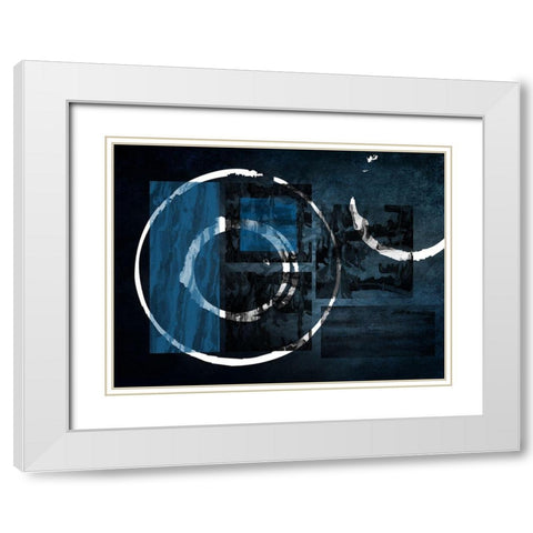 Cosmic Den White Modern Wood Framed Art Print with Double Matting by Phillip, Jamie