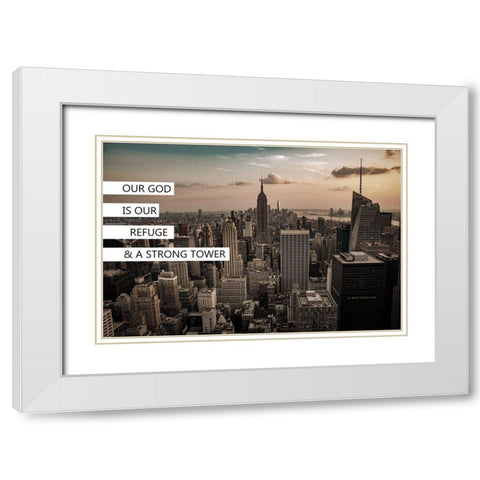 Strong Tower White Modern Wood Framed Art Print with Double Matting by Phillip, Jamie