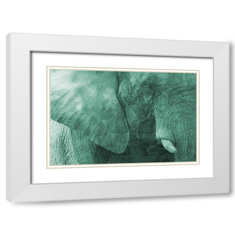 Jungle Abstract 2 White Modern Wood Framed Art Print with Double Matting by Phillip, Jamie