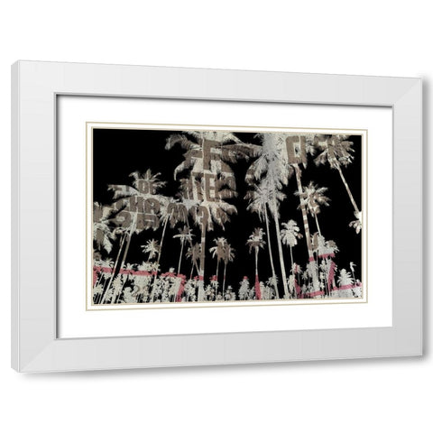 Miami Beach White Modern Wood Framed Art Print with Double Matting by Phillip, Jamie