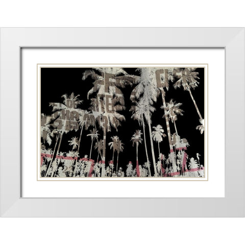 Miami Beach White Modern Wood Framed Art Print with Double Matting by Phillip, Jamie