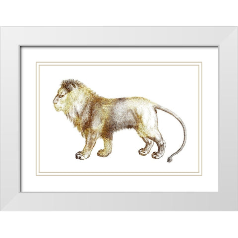 Leo White Modern Wood Framed Art Print with Double Matting by Phillip, Jamie