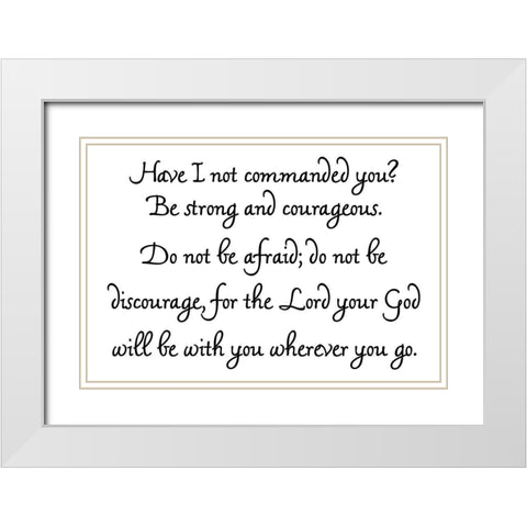 Brave White Modern Wood Framed Art Print with Double Matting by Phillip, Jamie
