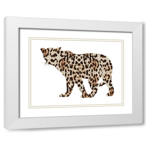 Light Paw 2 White Modern Wood Framed Art Print with Double Matting by Phillip, Jamie