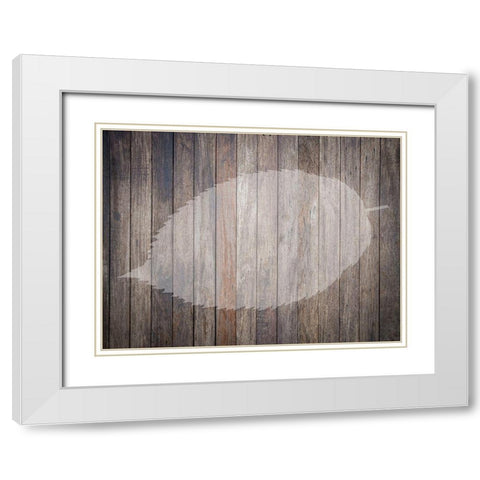 Natures Lodge White Modern Wood Framed Art Print with Double Matting by Phillip, Jamie