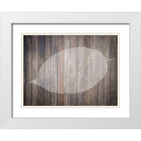 Natures Lodge White Modern Wood Framed Art Print with Double Matting by Phillip, Jamie