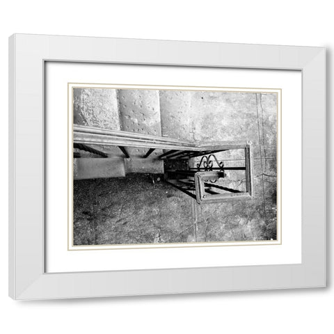 Railing Steps White Modern Wood Framed Art Print with Double Matting by Phillip, Jamie