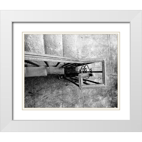Railing Steps White Modern Wood Framed Art Print with Double Matting by Phillip, Jamie