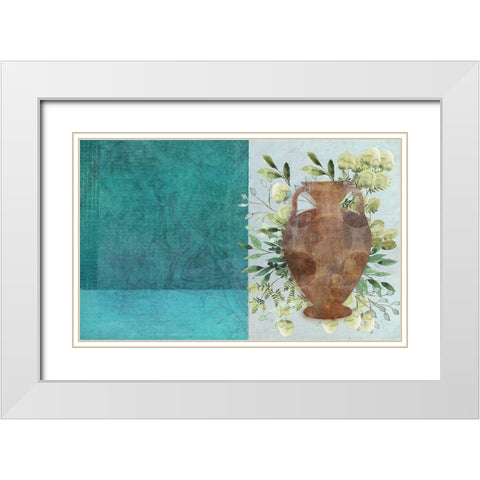 Abstract Vase White Modern Wood Framed Art Print with Double Matting by Phillip, Jamie