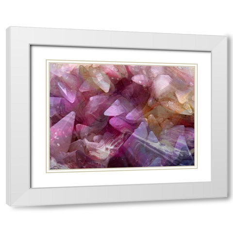 Colored Crystal White Modern Wood Framed Art Print with Double Matting by Phillip, Jamie