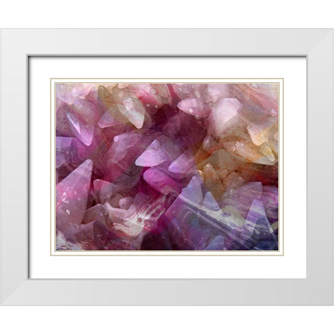 Colored Crystal White Modern Wood Framed Art Print with Double Matting by Phillip, Jamie