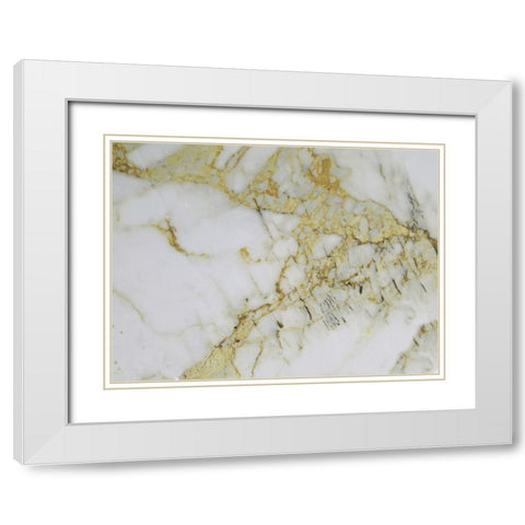 Tribe Gold White Modern Wood Framed Art Print with Double Matting by Phillip, Jamie