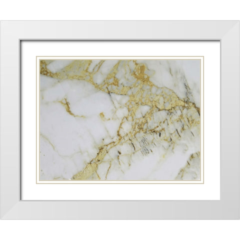 Tribe Gold White Modern Wood Framed Art Print with Double Matting by Phillip, Jamie