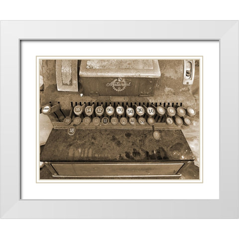 Money Machine White Modern Wood Framed Art Print with Double Matting by Phillip, Jamie