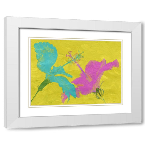 Colored Hib White Modern Wood Framed Art Print with Double Matting by Phillip, Jamie