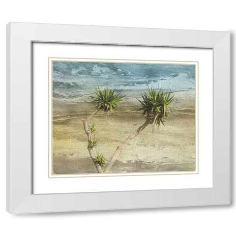 TrOPICAL Side White Modern Wood Framed Art Print with Double Matting by Phillip, Jamie