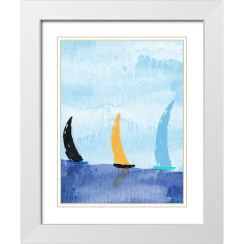 Sail White Modern Wood Framed Art Print with Double Matting by Phillip, Jamie