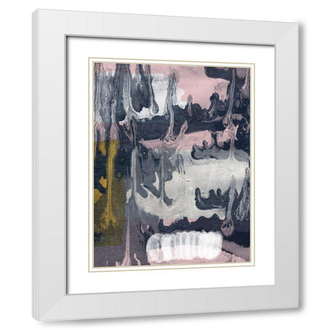 Contemporary Bubble Gum 1 White Modern Wood Framed Art Print with Double Matting by Phillip, Jamie