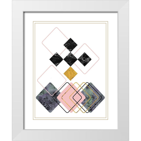 New Dimension 1 White Modern Wood Framed Art Print with Double Matting by Phillip, Jamie