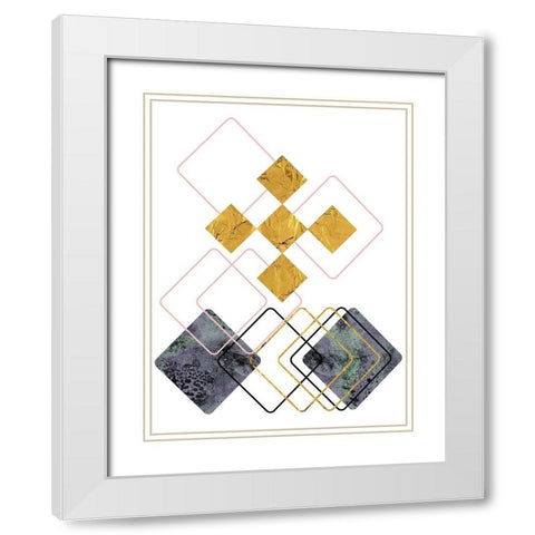 New Dimension 2 White Modern Wood Framed Art Print with Double Matting by Phillip, Jamie