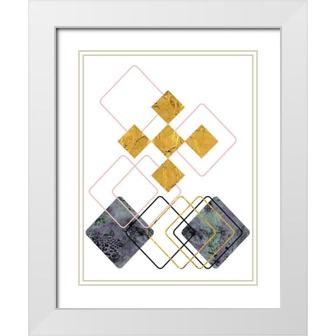 New Dimension 2 White Modern Wood Framed Art Print with Double Matting by Phillip, Jamie