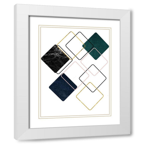 New Dimension 4 White Modern Wood Framed Art Print with Double Matting by Phillip, Jamie