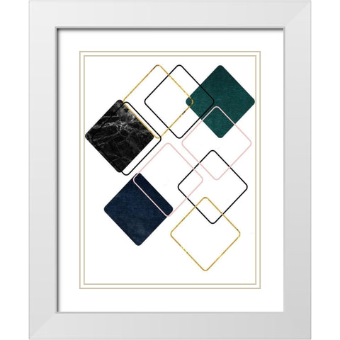 New Dimension 4 White Modern Wood Framed Art Print with Double Matting by Phillip, Jamie