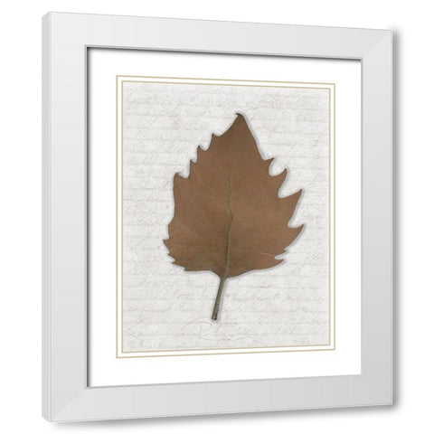 Leafted up White Modern Wood Framed Art Print with Double Matting by Phillip, Jamie