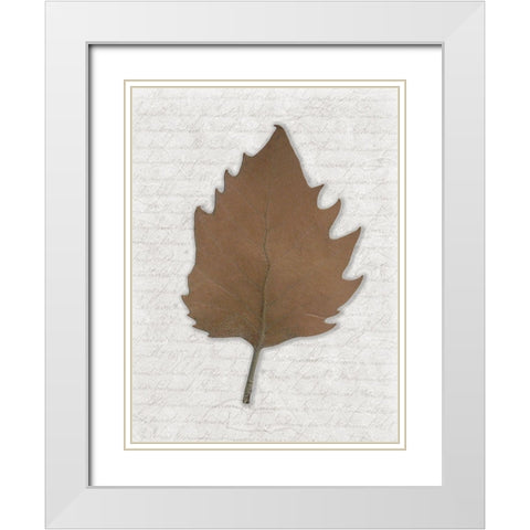 Leafted up White Modern Wood Framed Art Print with Double Matting by Phillip, Jamie